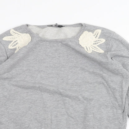 Dorothy Perkins Womens Grey   Pullover Jumper Size 10