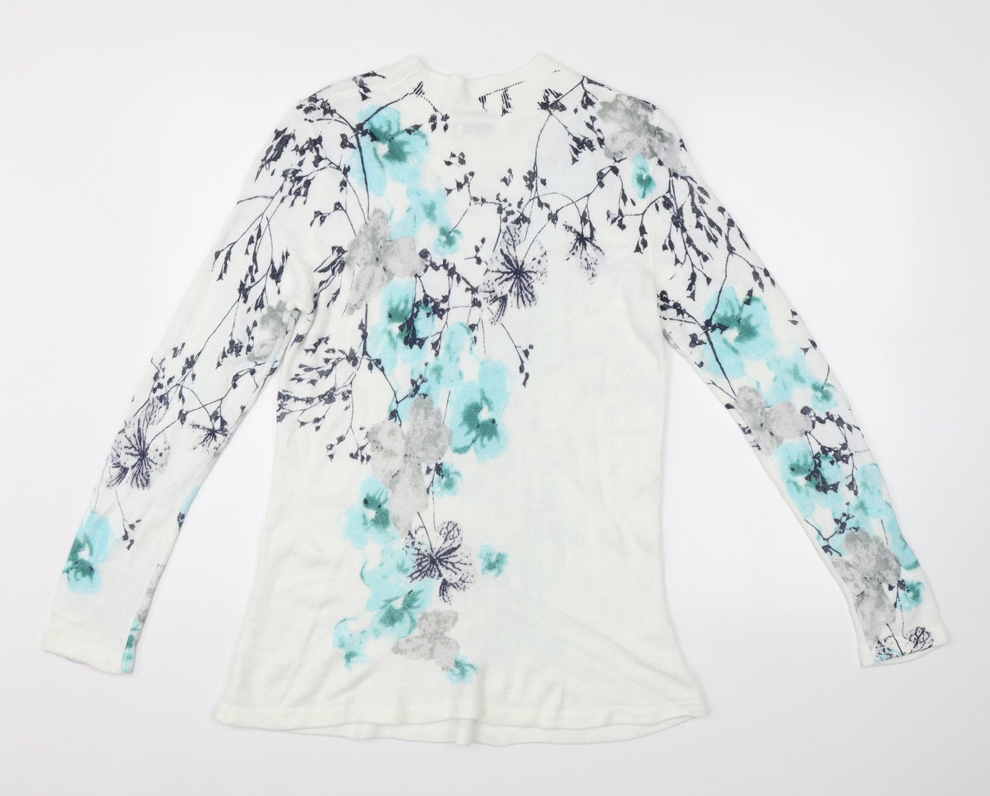 Damart Womens White   Pullover Jumper Size M