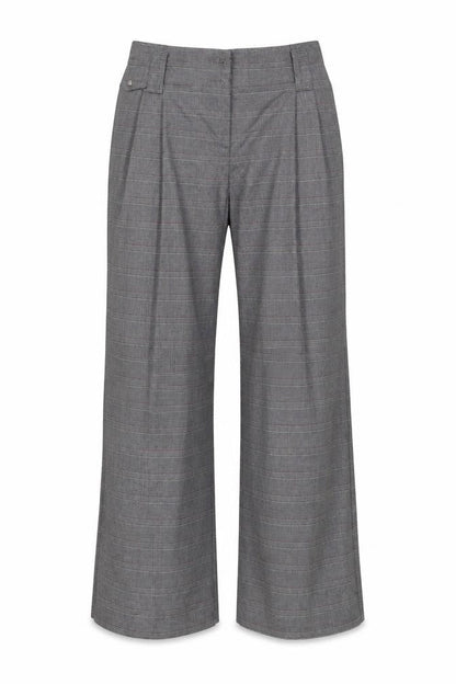Per Una Womens Grey Check  Dress Pants Trousers Size 14 L27 in