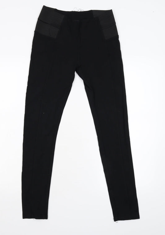 Lexxury Womens Black   Carrot Leggings Size M L28 in