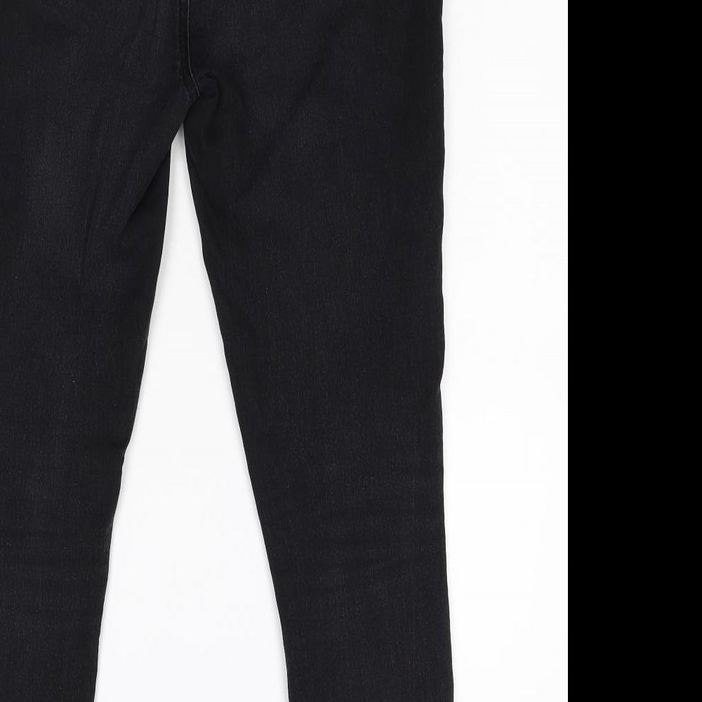 George Womens Black  Denim Tapered Jeans Size 12 L27 in