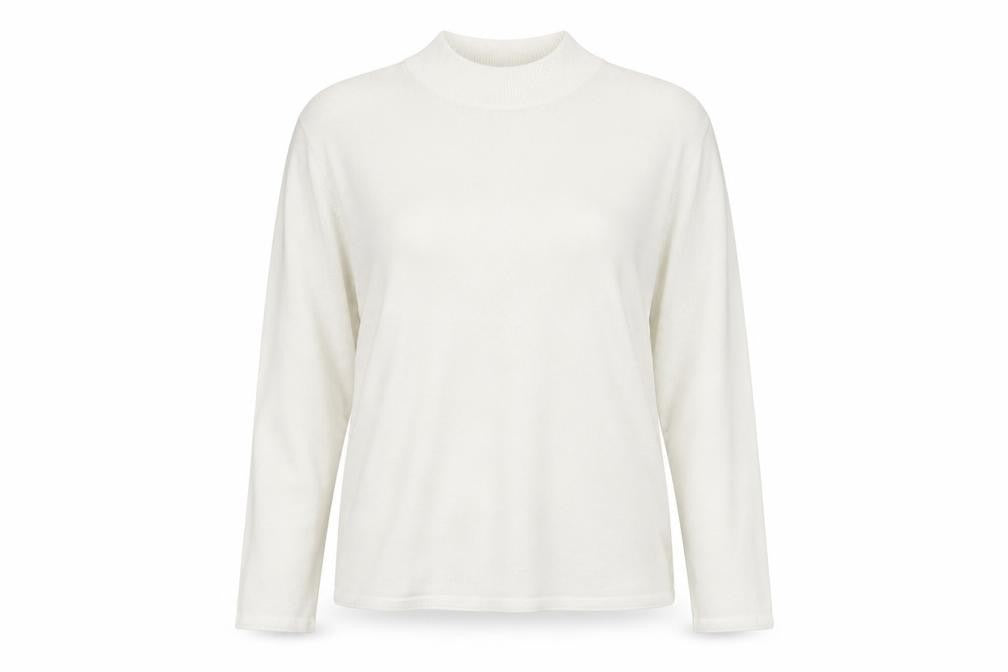 Preworn Womens White  Knit Pullover Jumper Size L