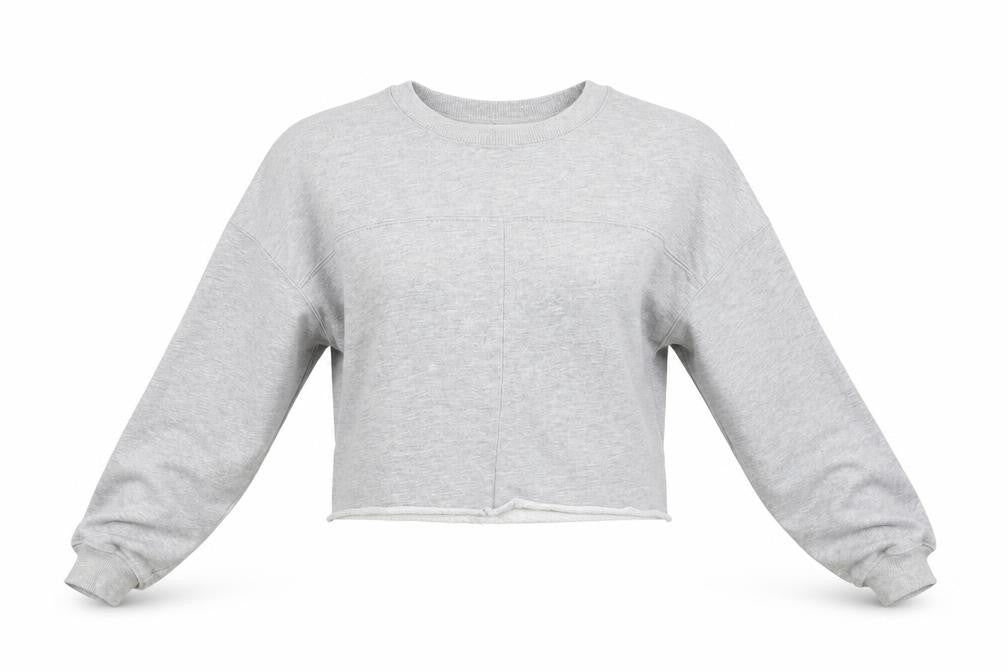 Missguided Womens Grey   Pullover Sweatshirt Size S  - crop sweatshirt