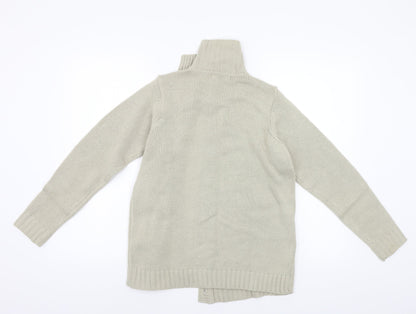 Bonmarché Womens Beige Knit Cardigan Jumper Size S