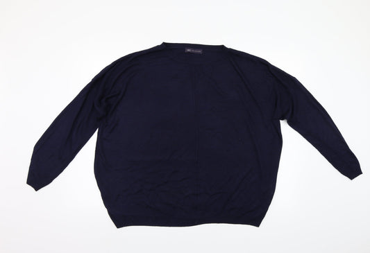 M&S Womens Blue   Pullover Jumper Size XL