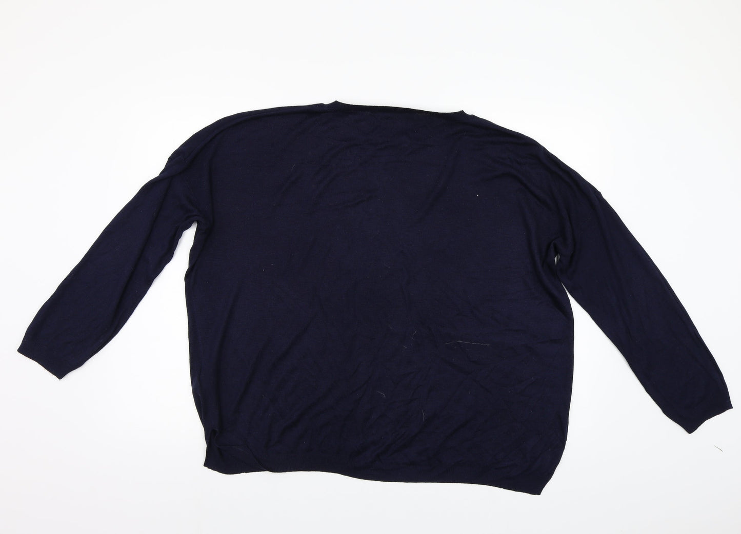 M&S Womens Blue   Pullover Jumper Size XL