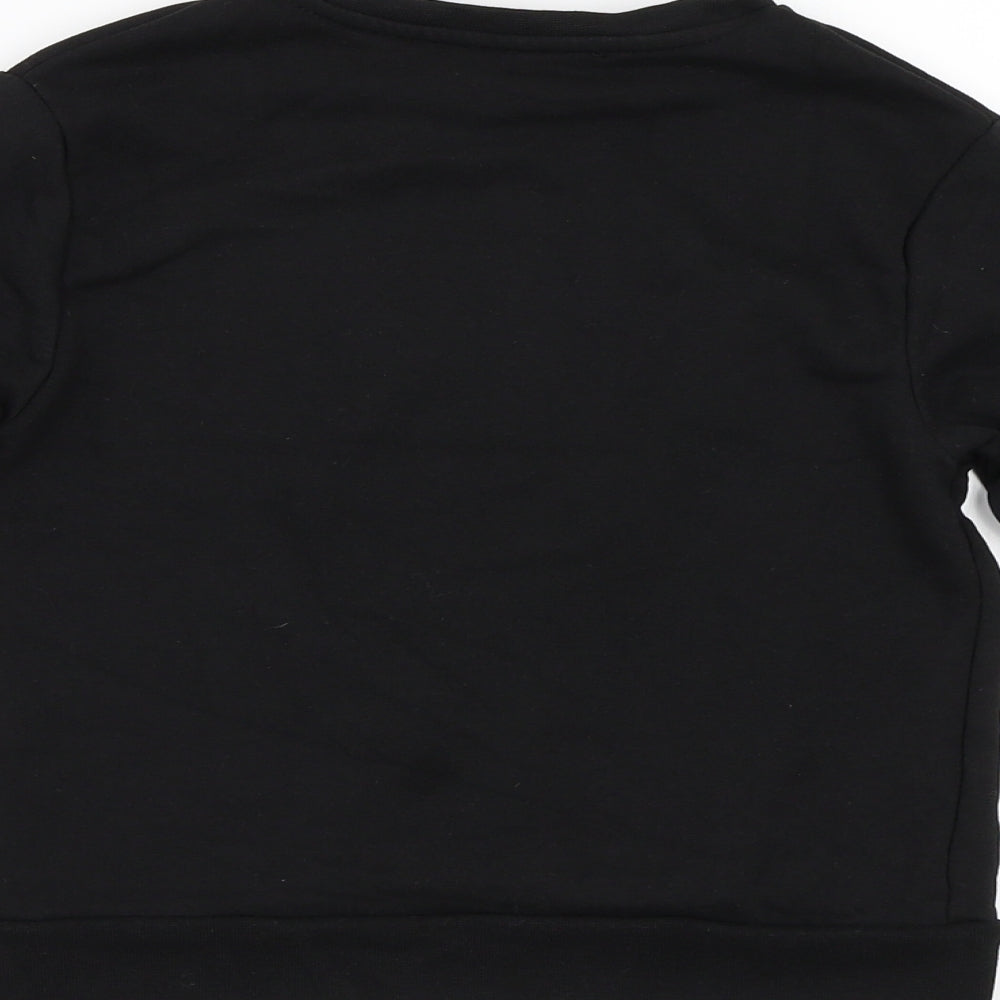Very Boys Black   Pullover Sweatshirt Size 8 Years  - Santa