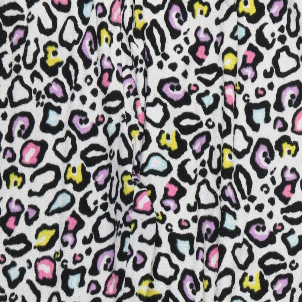 Preworn Womens White Animal Print  Trousers  Size M L24 in