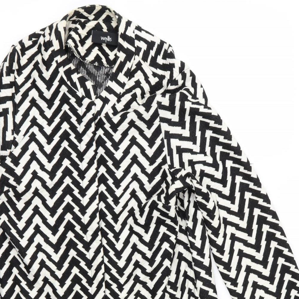 Wallis Womens Black Striped  Jacket  Size S
