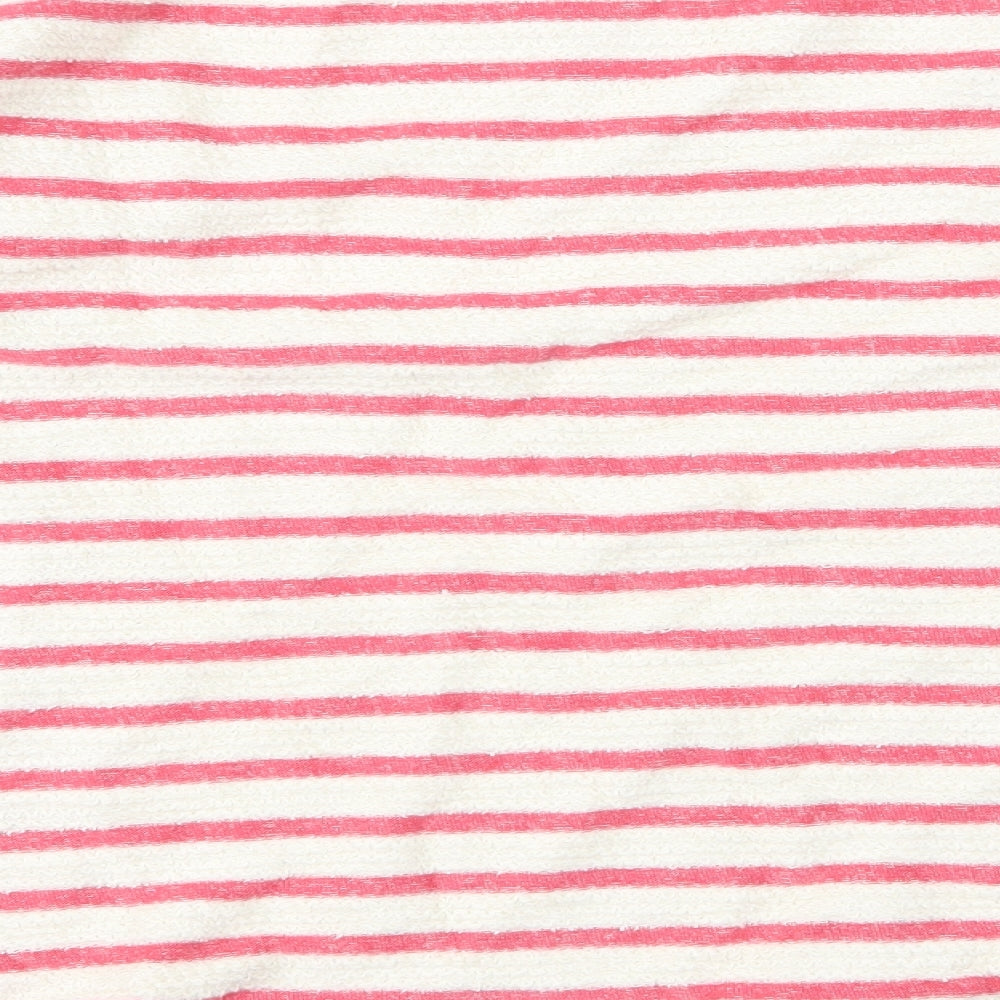 m&s Womens Red Striped  Basic T-Shirt Size 2