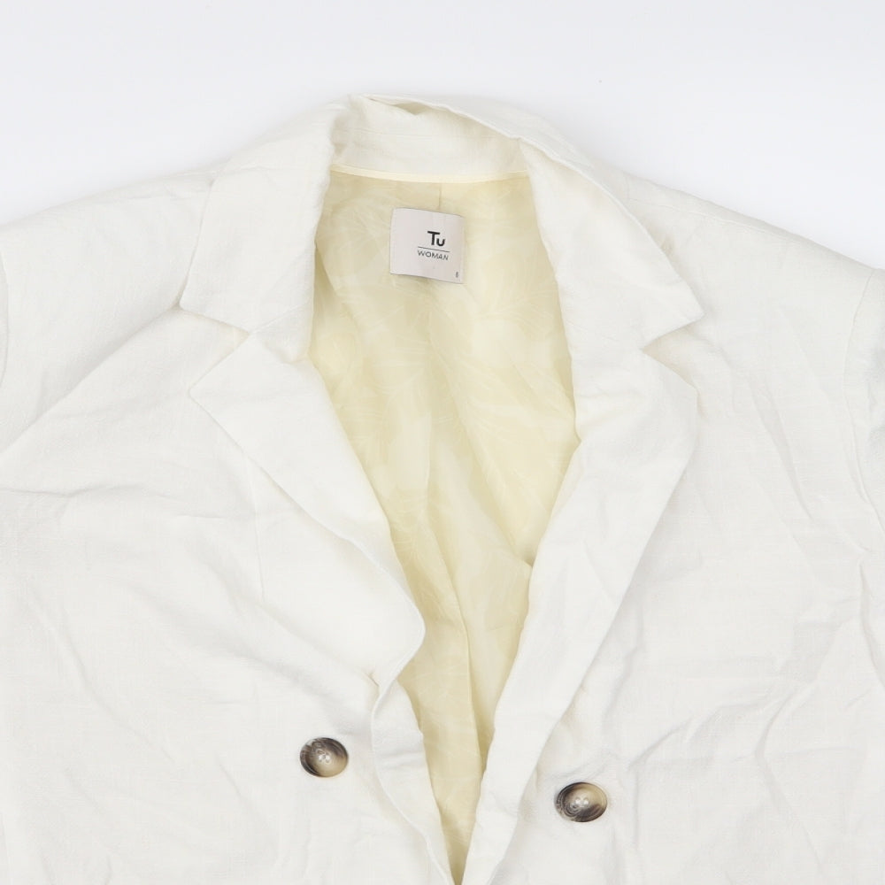 TU Womens White   Jacket  Size 8