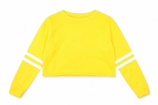 Preworn Womens Yellow   Cropped T-Shirt Size S