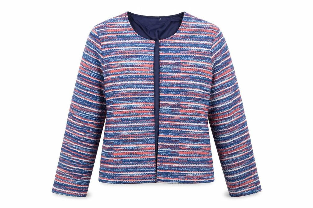 Anne De Lancay Womens Multicoloured Striped  Jacket  Size M
