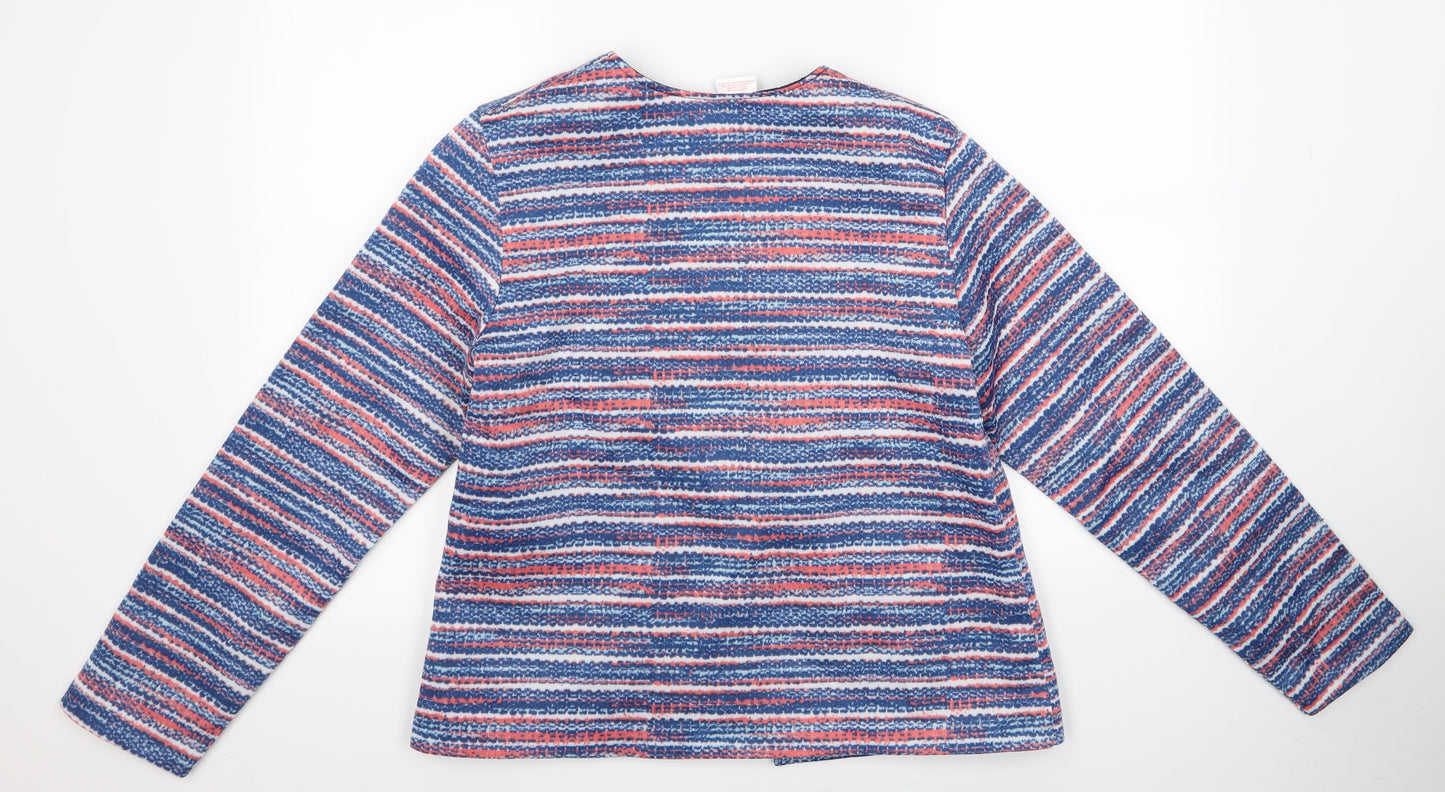 Anne De Lancay Womens Multicoloured Striped  Jacket  Size M