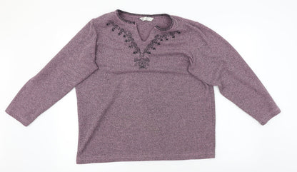 BHS Womens Pink   Pullover Jumper Size 14