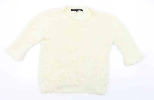French Connection Womens Ivory   Pullover Jumper Size L