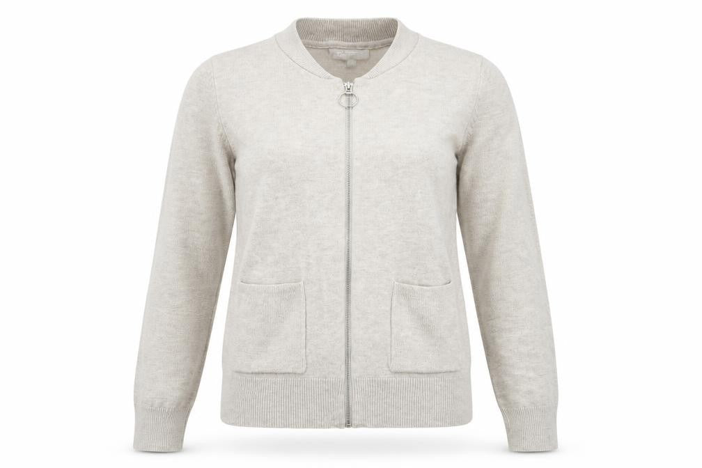 Red Herring Womens Grey   Full Zip Jumper Size 10