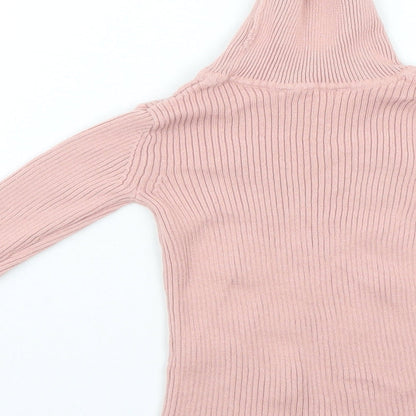 Brand and care label for George girls’ pink basic blouse, size 2, years