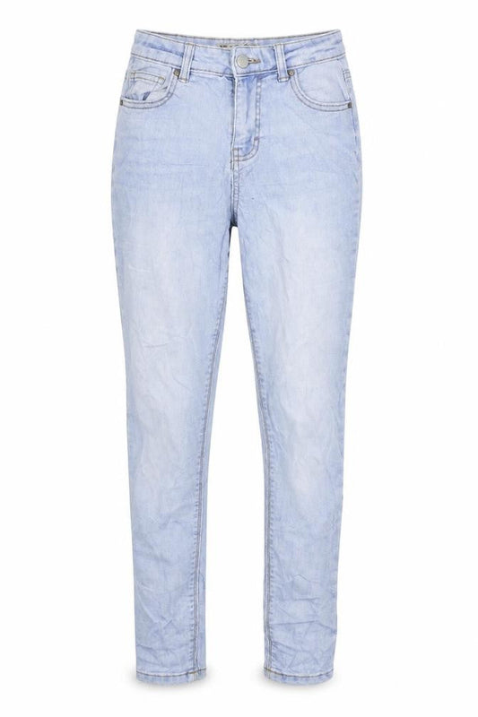 Denim Co. Womens Blue  Denim Straight Jeans Size 8 L27 in