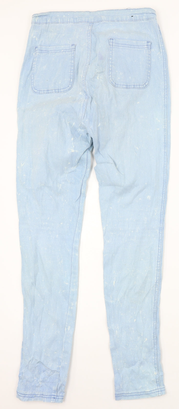 The Rockn Rev Womens Blue  Denim Skinny Jeans Size 14 L29 in