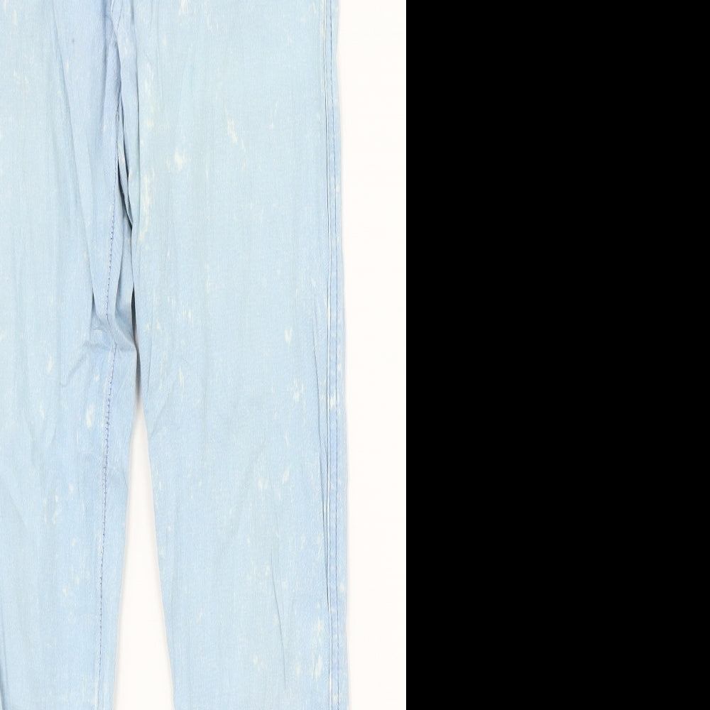 The Rockn Rev Womens Blue  Denim Skinny Jeans Size 14 L29 in