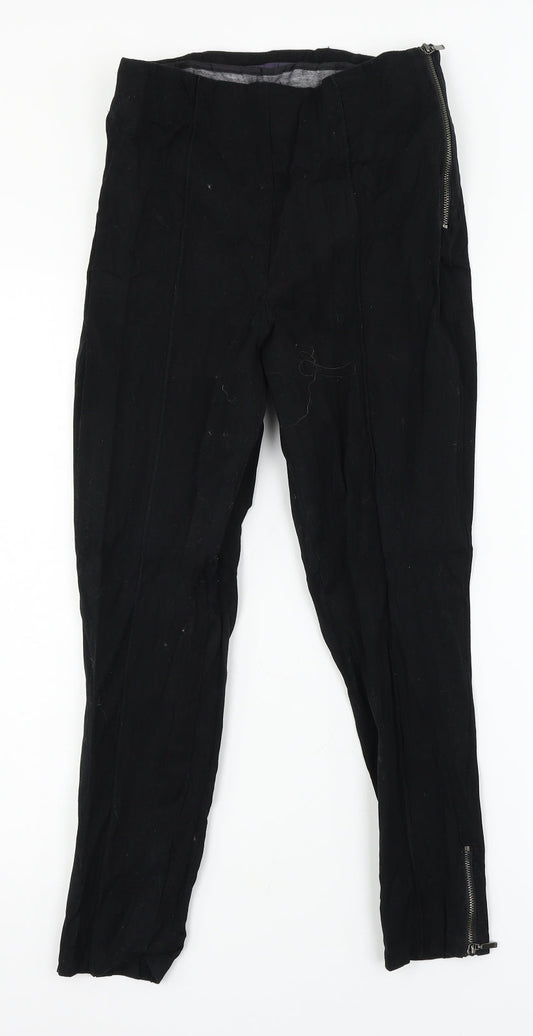 Marks & Spencer Womens Black   Trousers  Size 10 L24 in