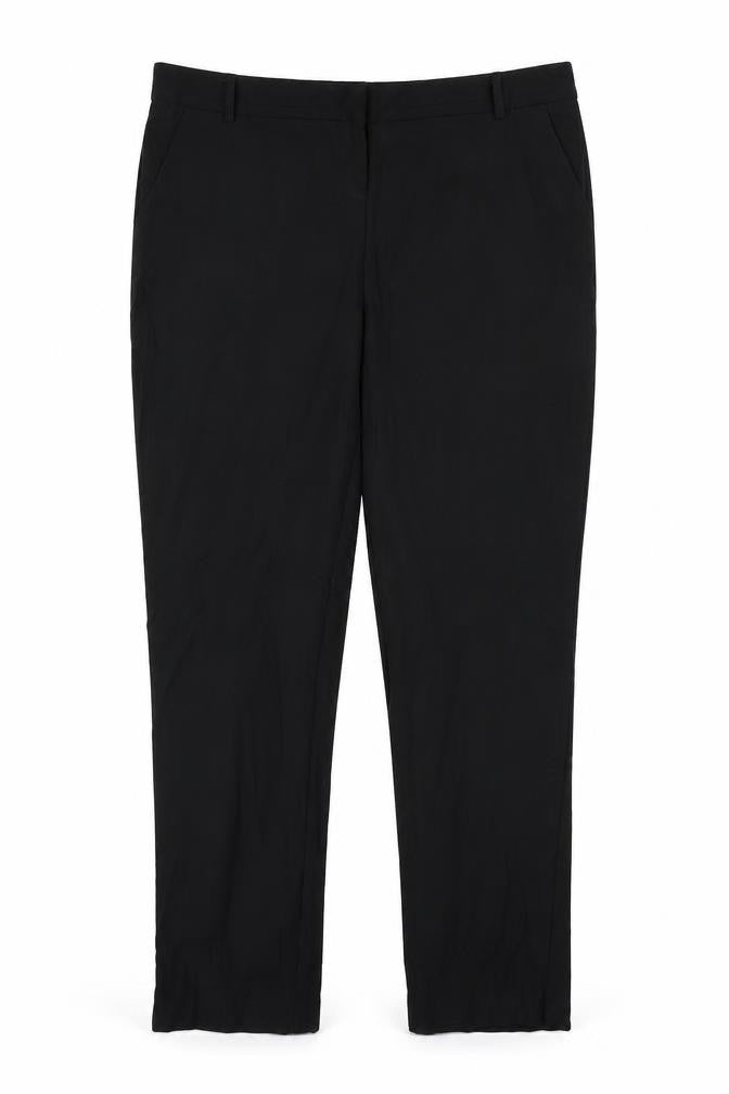 Tapered Womens Black   Dress Pants Trousers Size 12 L28 in
