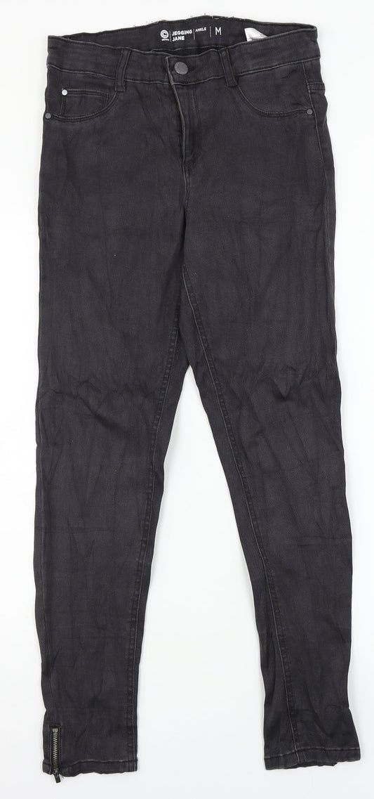 Jane Womens Black  Denim Jegging Jeans Size M L28 in - Fake pockets