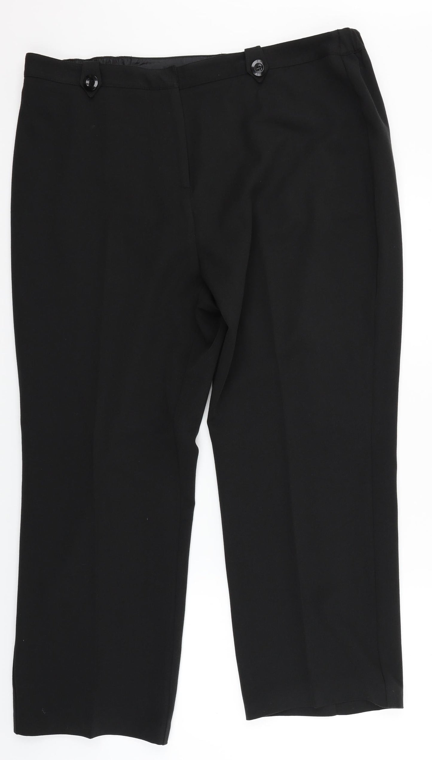 Label Be Womens Black   Dress Pants Trousers Size 20 L26 in