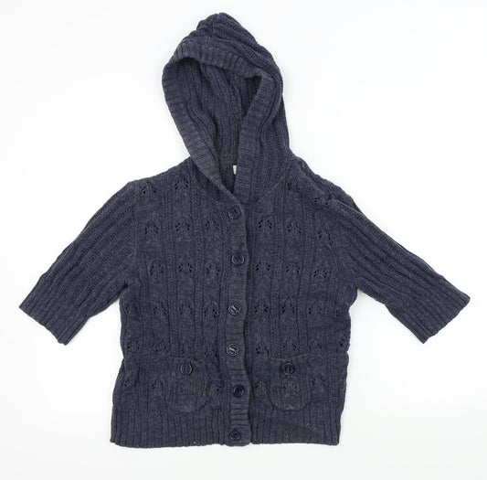 Papaya Womens Blue   Cardigan Jumper Size 14