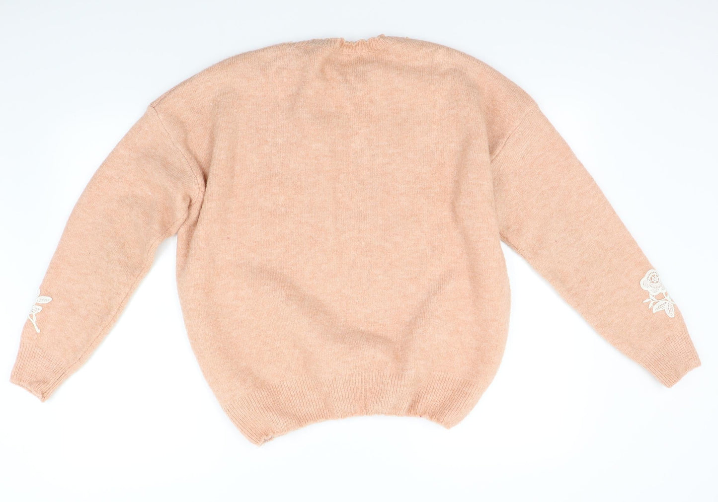 M&S Womens Pink Floral  Pullover Jumper Size L