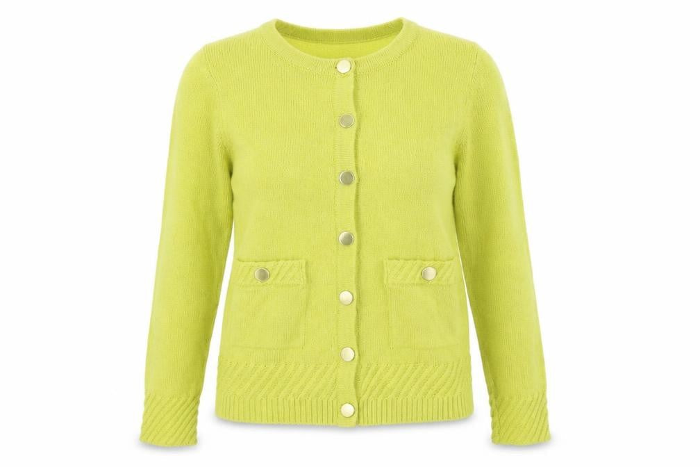 Marks & Spencer Womens Yellow   Cardigan Jumper Size 6