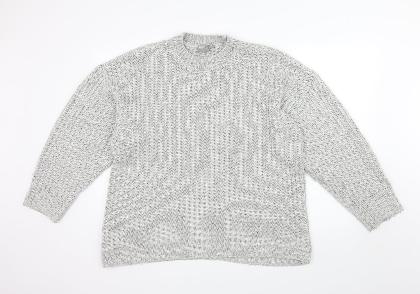 ASOS Womens Grey  Knit Pullover Jumper Size 12
