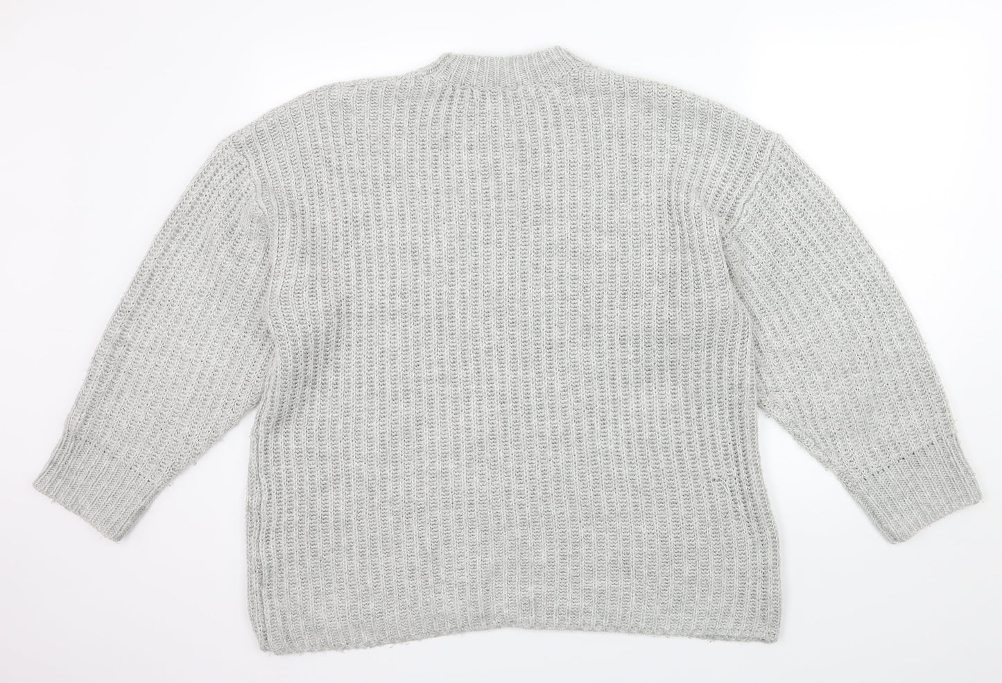 ASOS Womens Grey  Knit Pullover Jumper Size 12