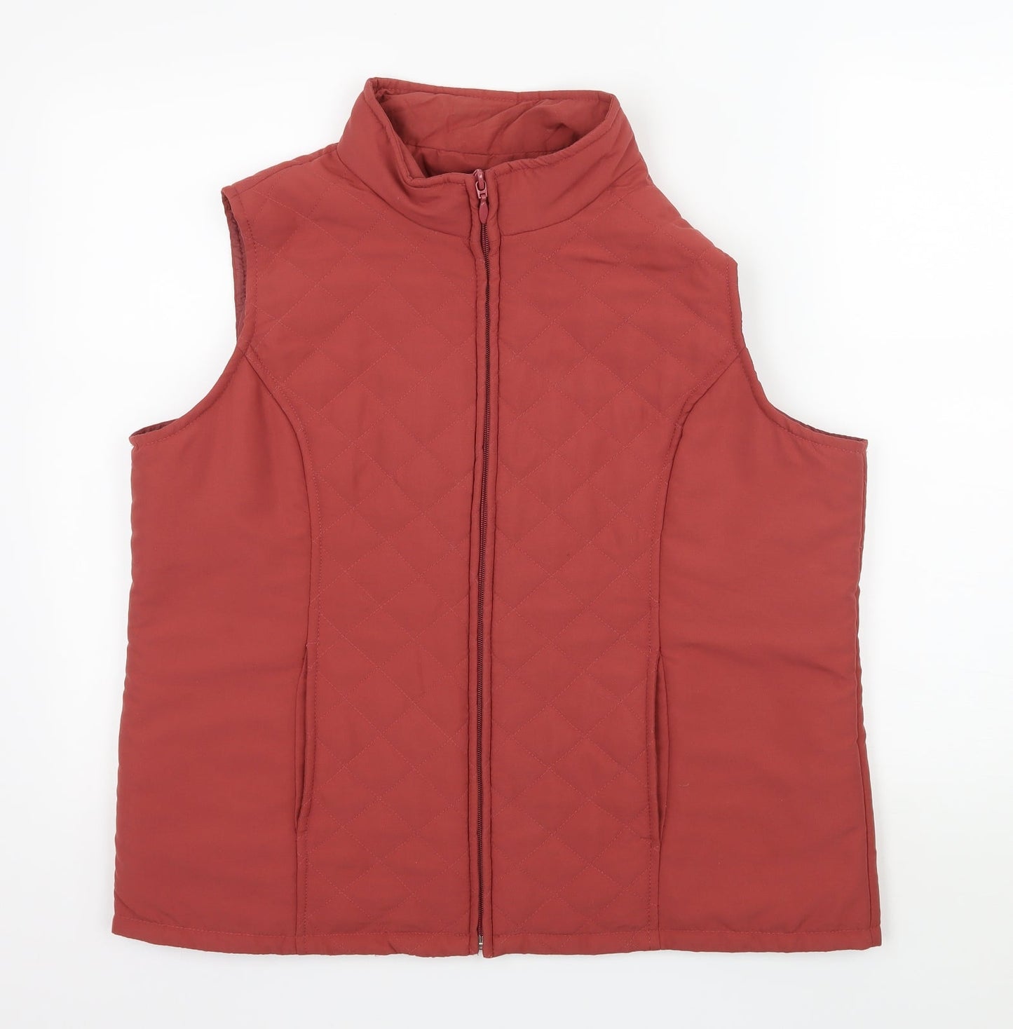 EWM Womens Red   Gilet Coat Size M