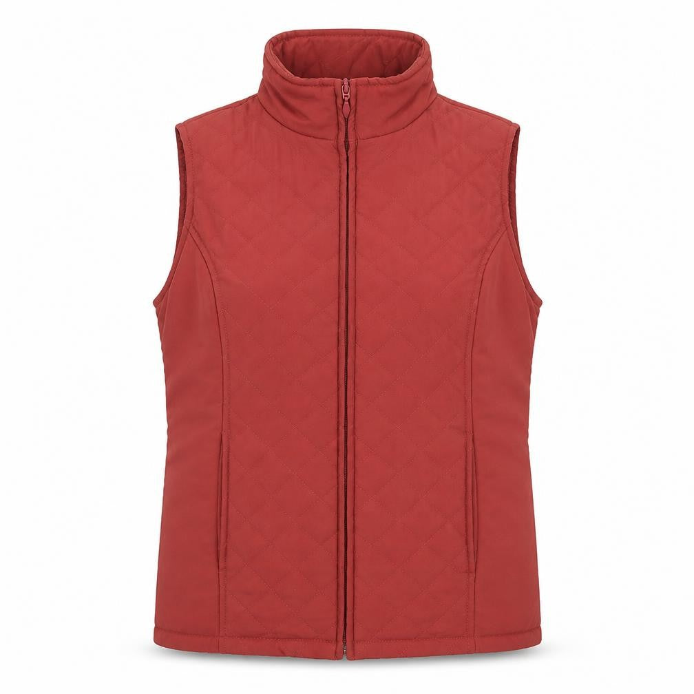 EWM Womens Red   Gilet Coat Size M
