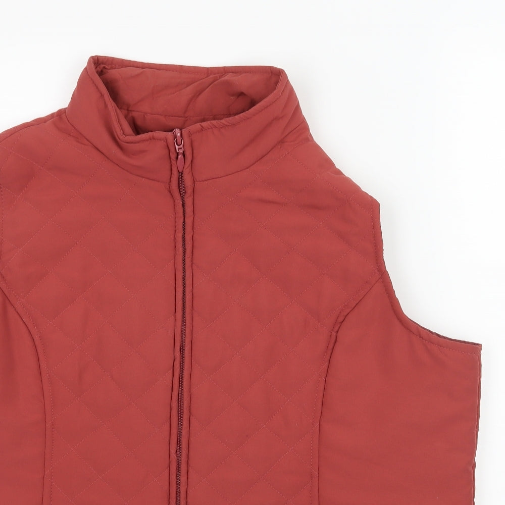 EWM Womens Red   Gilet Coat Size M