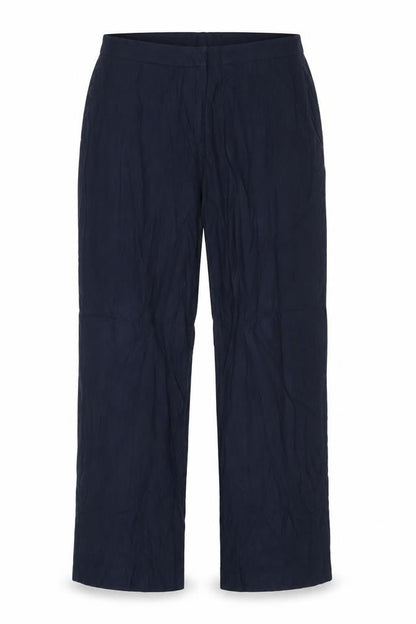 Front view of Papaya women’s blue trousers, size UK 12, 29-inch leg