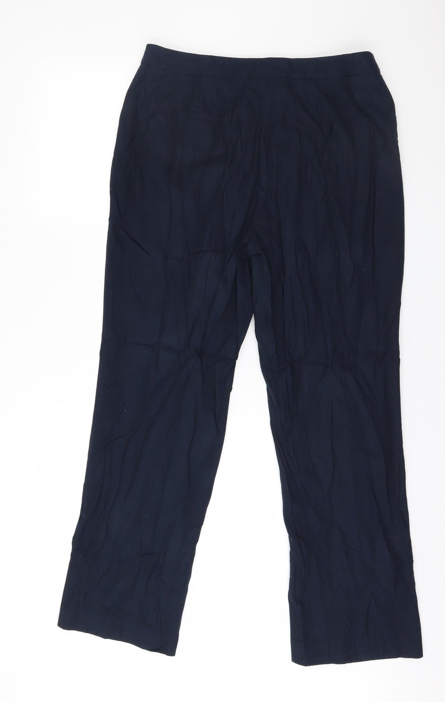 Papaya Womens Blue   Trousers  Size 12 L29 in
