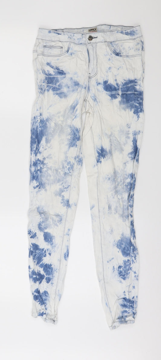 Only Womens Blue  Denim Skinny Jeans Size S L28 in