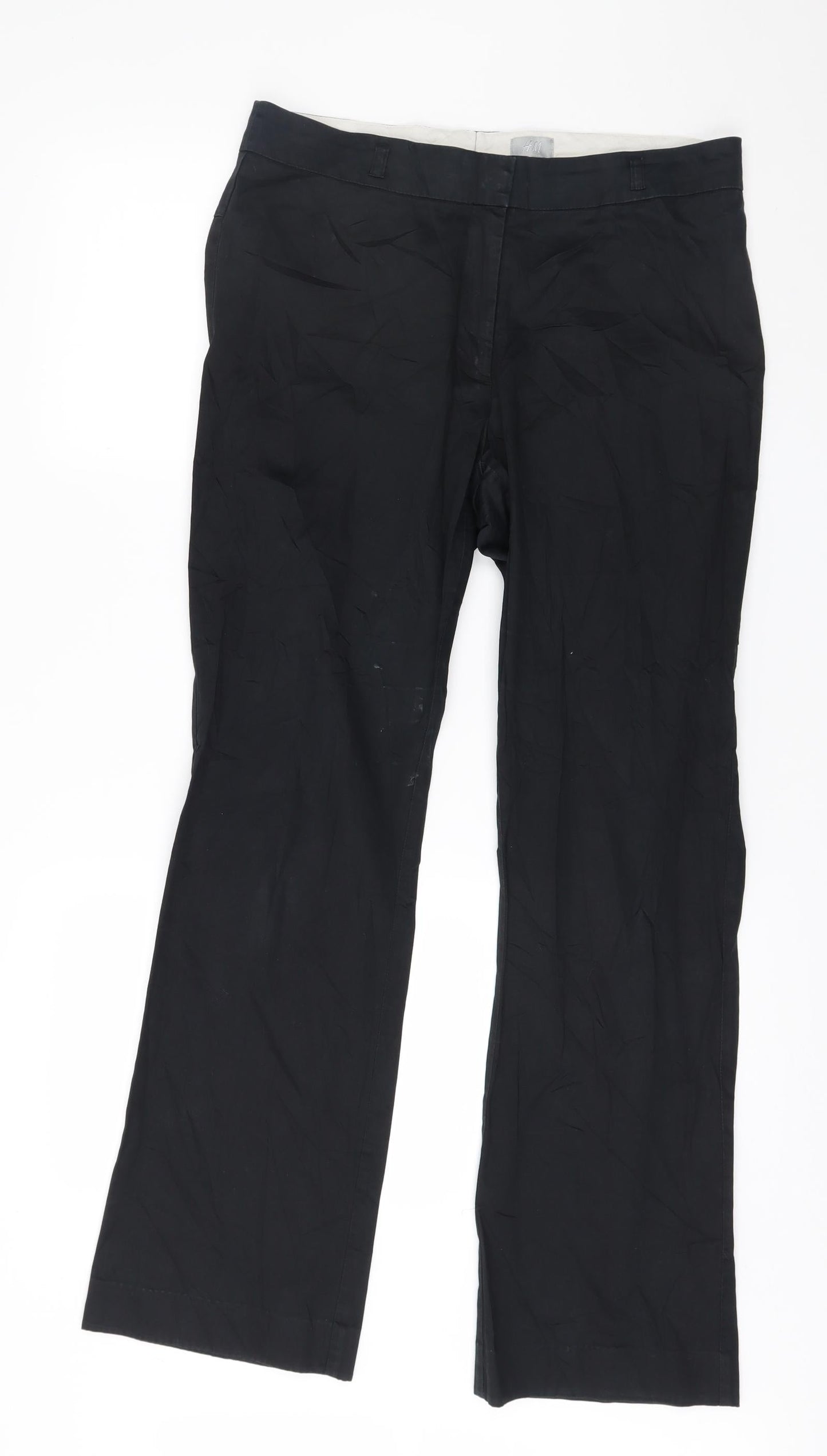 H&M Womens Blue   Trousers  Size 12 L30 in