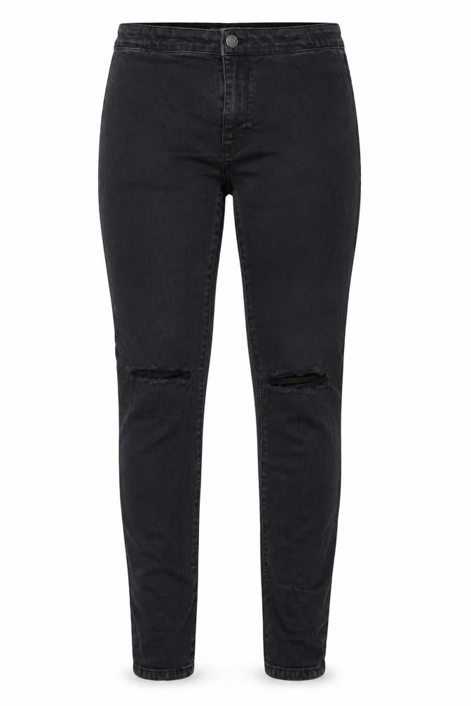 Denim & Co. Womens Black  Denim Skinny Jeans Size 14 L28 in