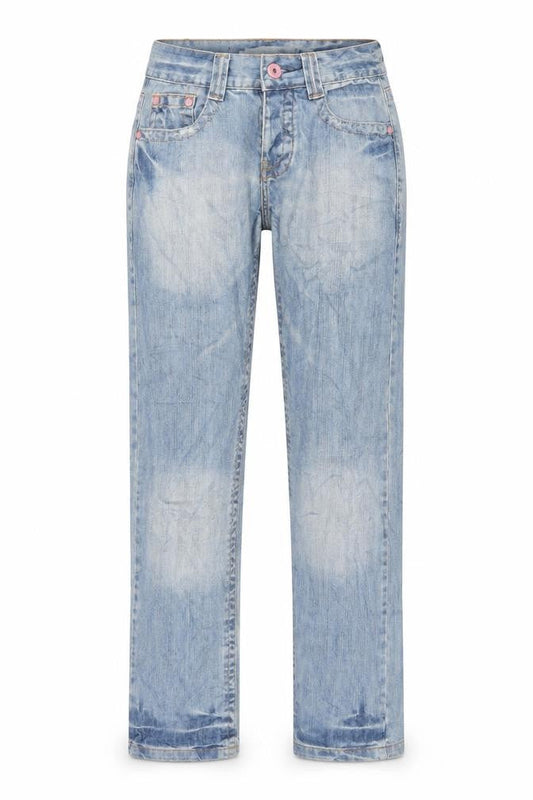 NOW ON Womens Blue  Denim Straight Jeans Size 10 L30 in