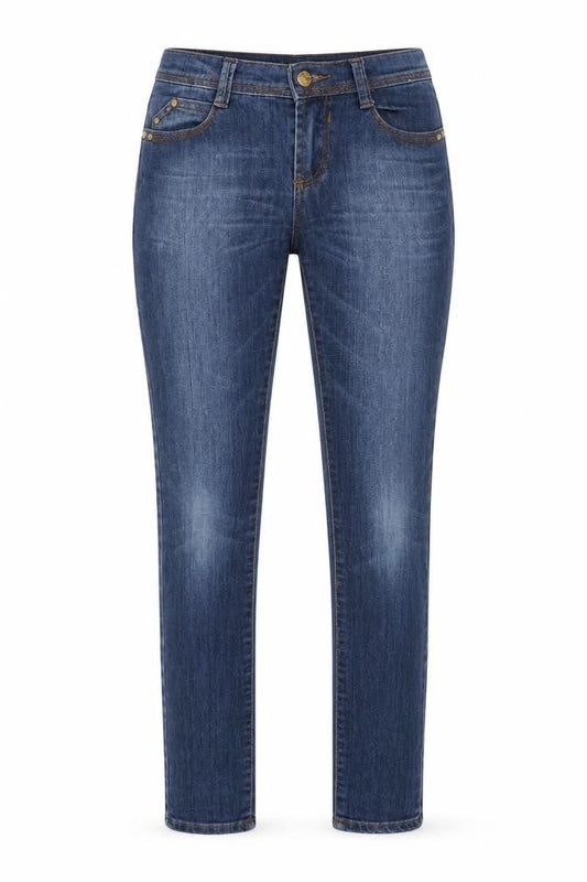 Denim & Co. Womens Blue  Denim Skinny Jeans Size 8 L31 in