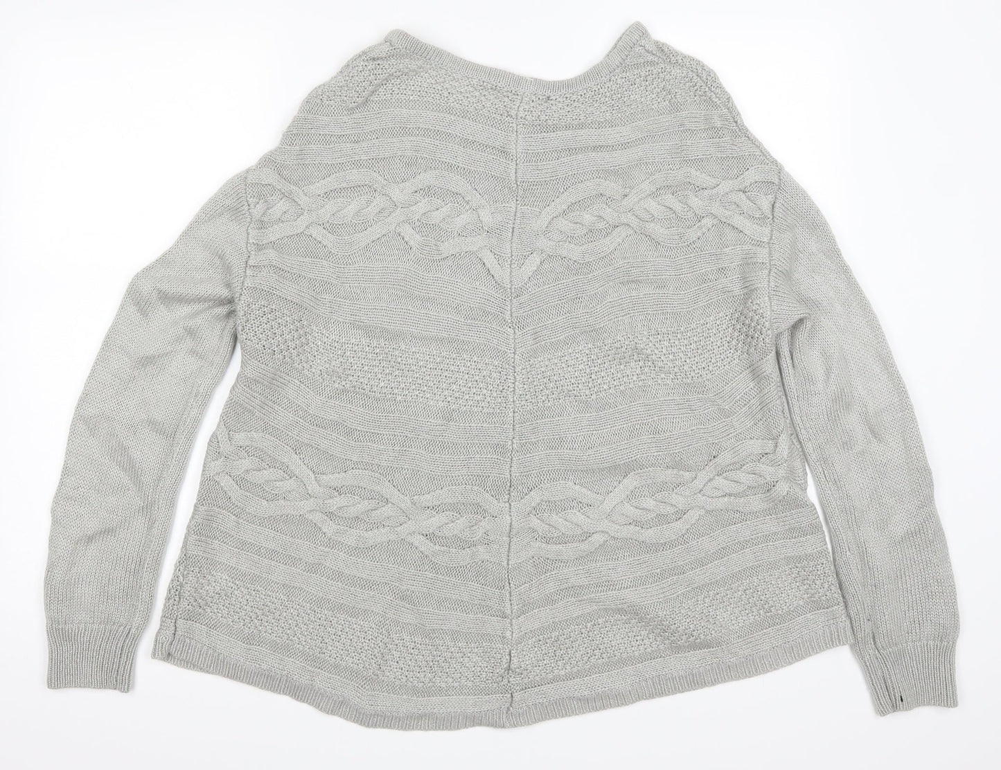 George Womens Grey  Knit Pullover Jumper Size 12