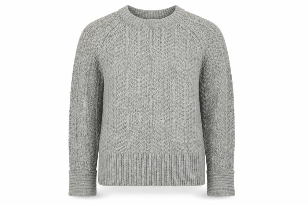 H&M Womens Grey  Knit Pullover Jumper Size S
