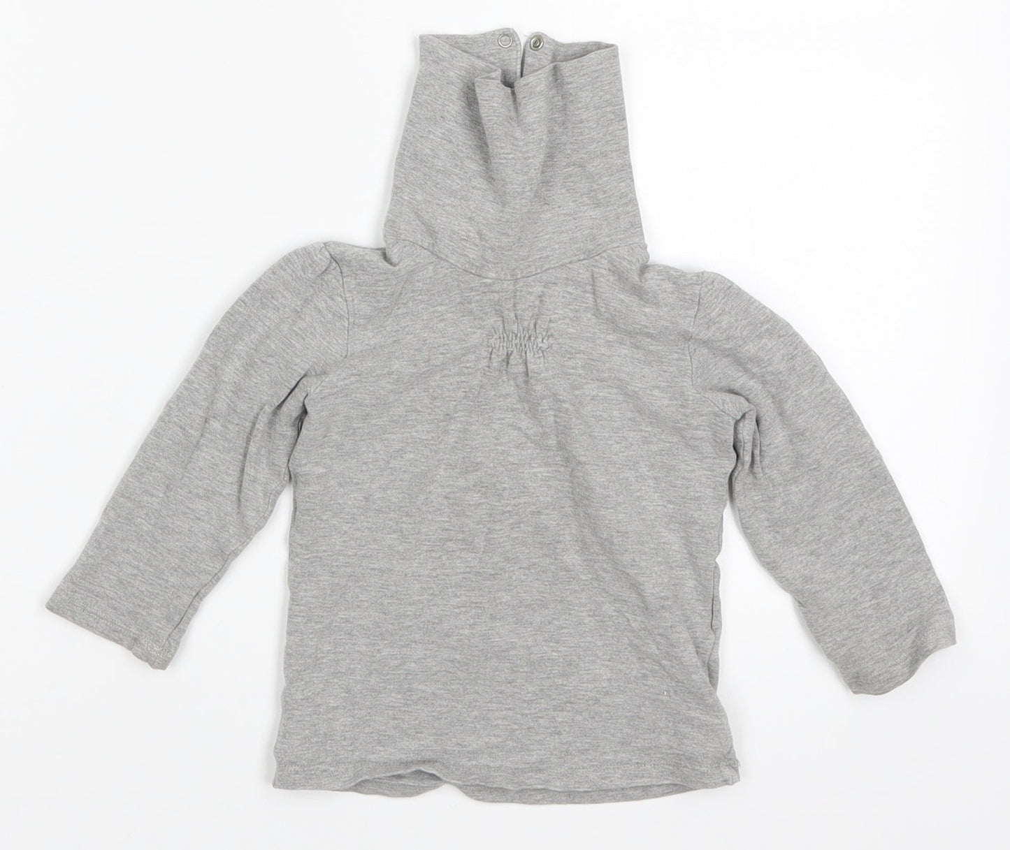 Preworn Girls Grey   Basic T-Shirt Size 2 Years