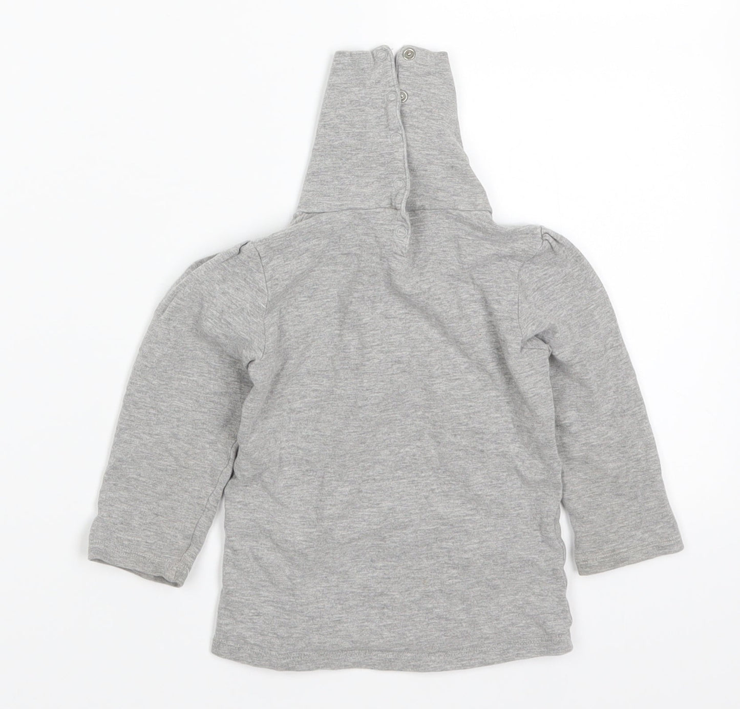 Preworn Girls Grey   Basic T-Shirt Size 2 Years