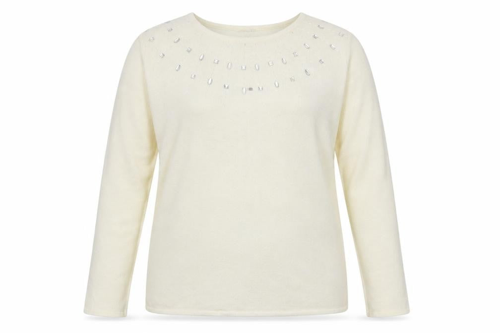 Fosby Womens Ivory   Pullover Jumper Size L