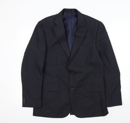 Preloved F&F Mens Blue   Jacket Suit Trousers Size 40 - Front